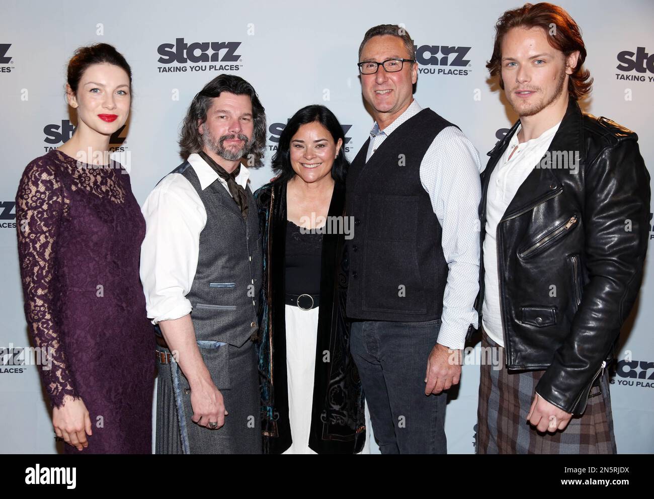 IMAGE DISTRIBUTED FOR STARZ - Caitriona Balfe, Ronald D. Moore, Diana ...