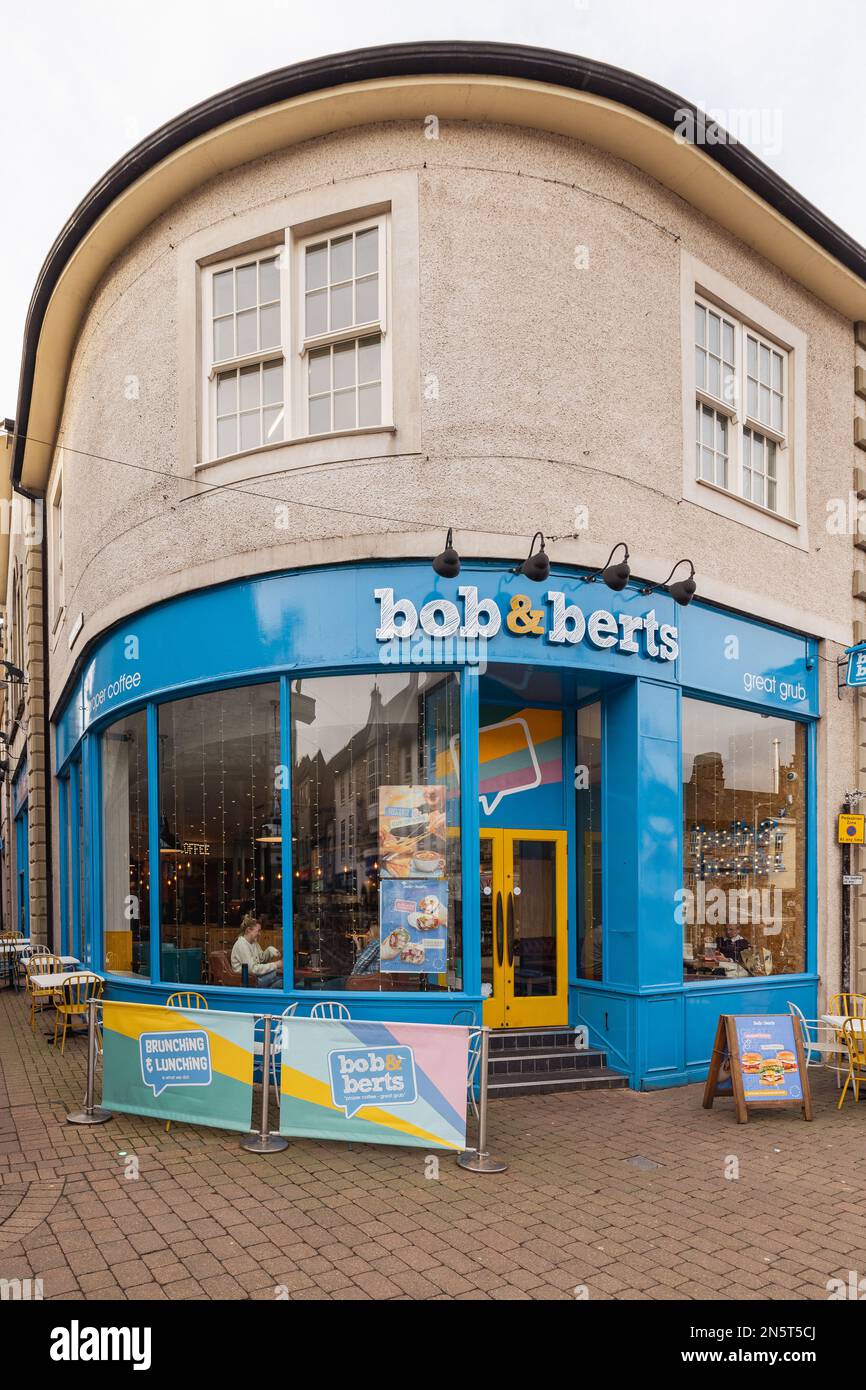 bob & berts coffee shop Kendal Cumbria Stock Photo Alamy