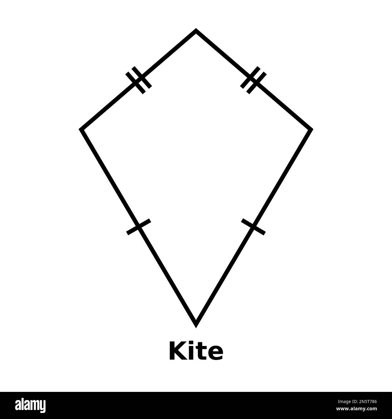 Kite outline icon Black and White Stock Photos & Images Alamy