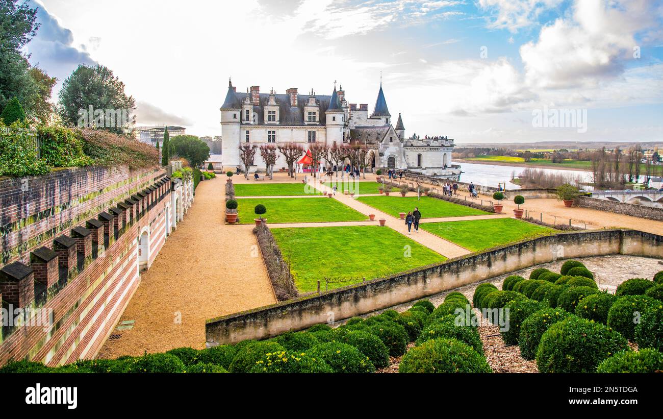 Amboise, France Dec. 30 2022 Magnificent royal garden in Amboise Castle Stock Photo Alamy