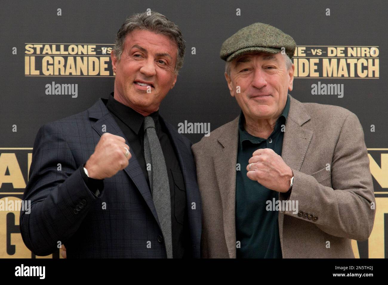 Actors Sylvester Stallone, Left, And Robert De Niro Pose During The ...