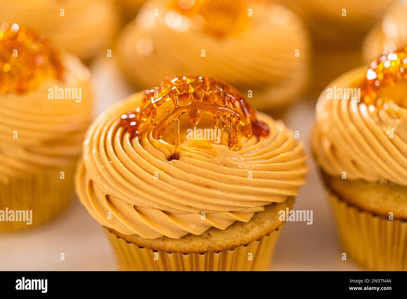 Dulce de Leche Cupcakes Stock Photo - Alamy