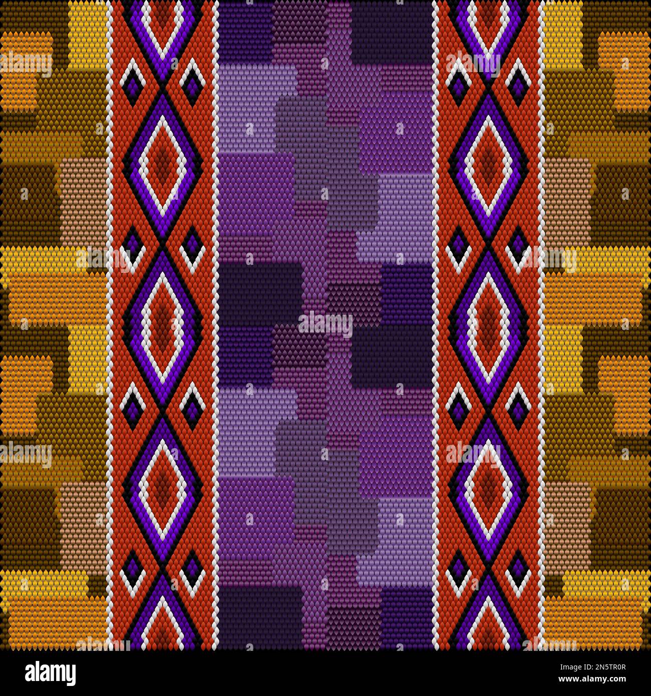 Traditional Peruvian Color Pattern Peruvian tribes Stock Vector Images - Alamy