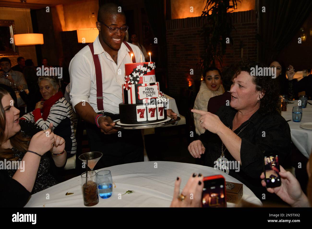 Actor of “Glee”, Dot Marie Jones celebrates her 50th birthday at Lavo