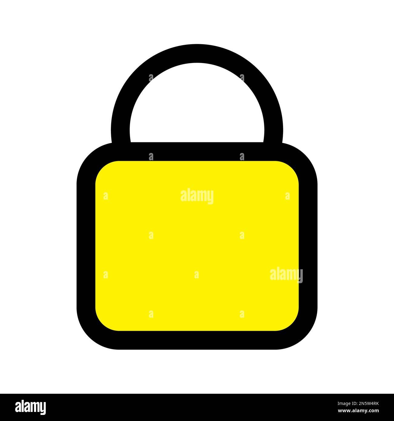 Lock closed icon line isolated on white background. Black flat thin icon on modern outline style. Linear symbol and editable stroke. Simple and pixel Stock Vector
