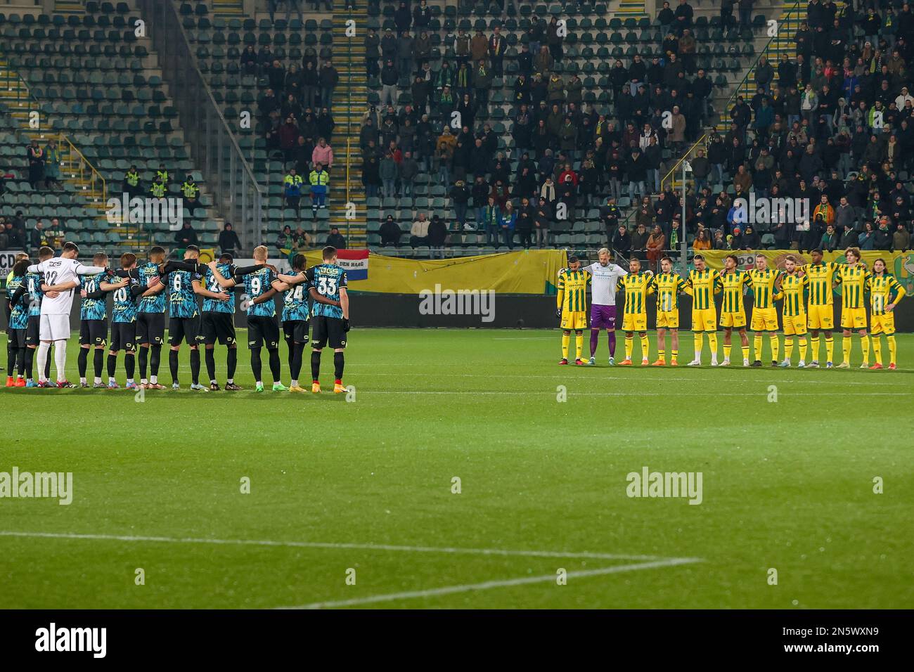 DEN HAAG, NETHERLANDS FEBRUARY 9 1 minute silence for the death in Turkey and Syrie during