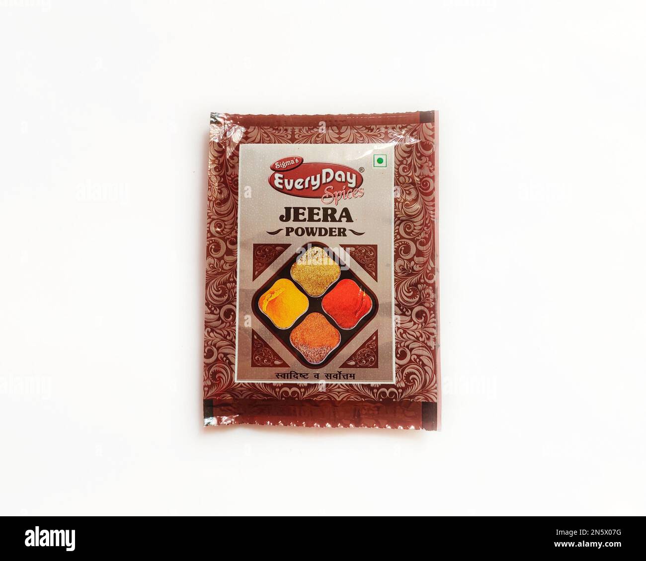 Sigma's Everyday Spices Jeera Cumin Powder pack in isolated background