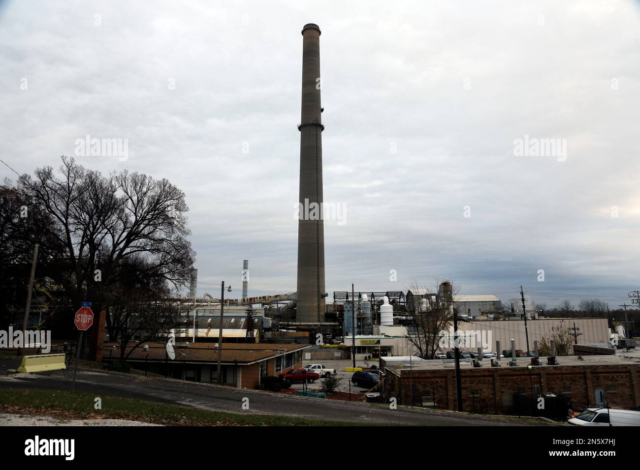 In this Nov. 15, 2013 photo, Doe Run Co.'s lead smelter is seen in