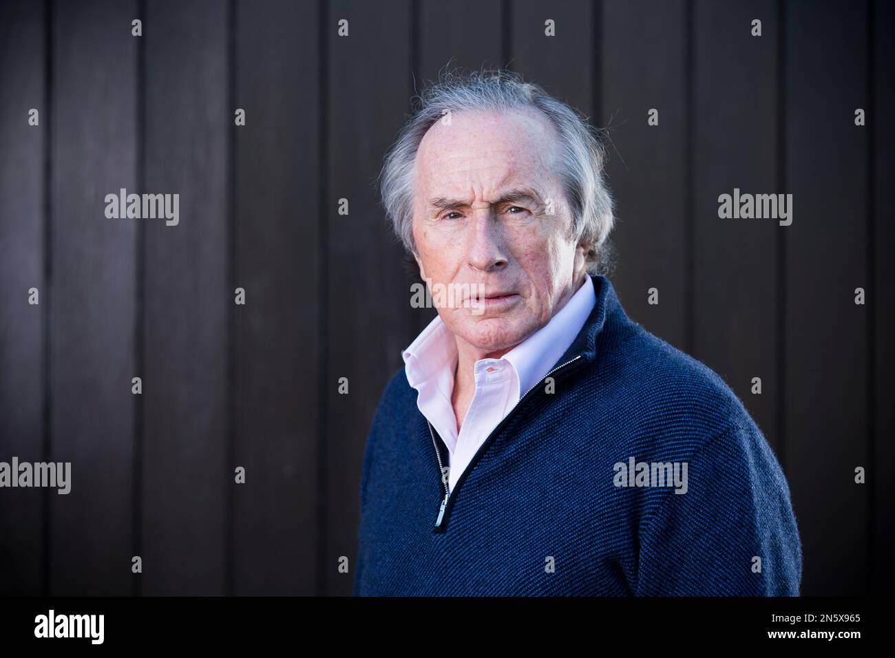 Sir Jackie Stewart, photographed at his Buckinghamshire home. 19 December 2013 Stock Photo