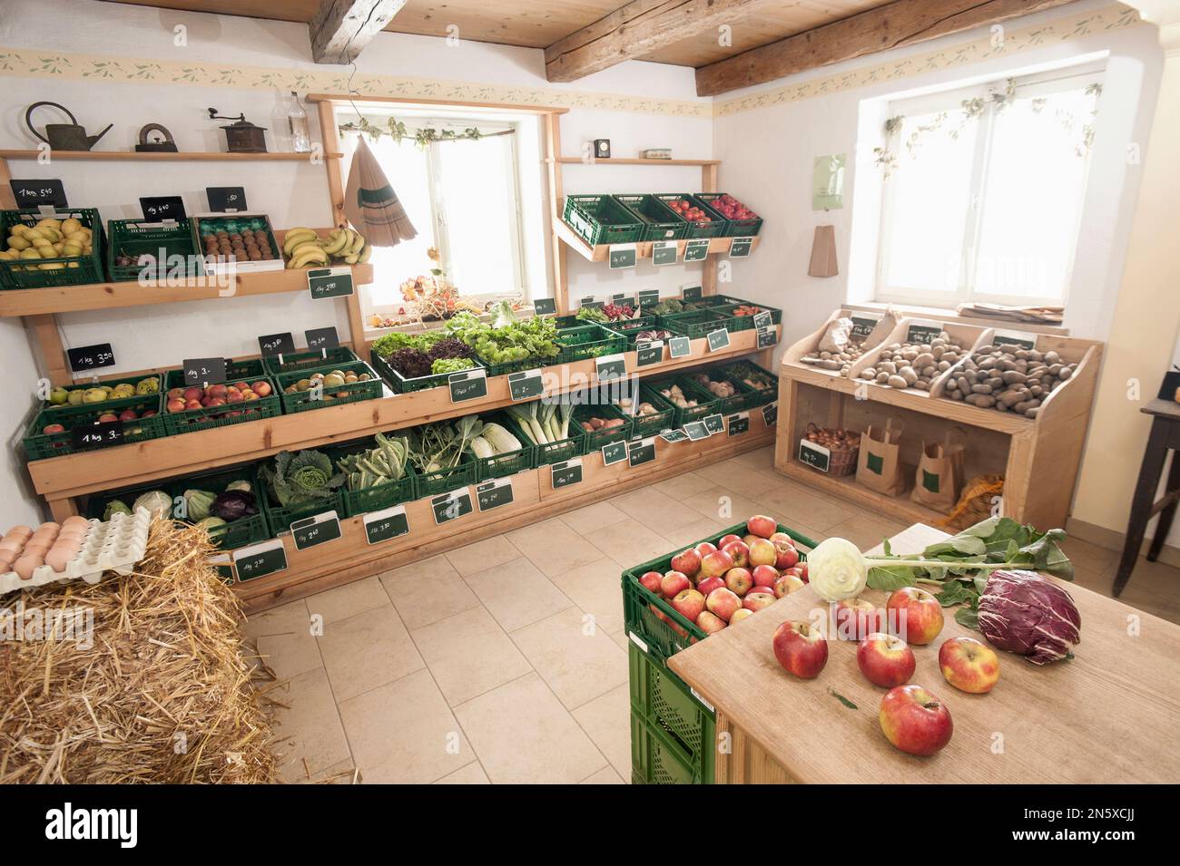 Fruits and vegetables in the farm, Bavaria, Germany Stock Photo Alamy