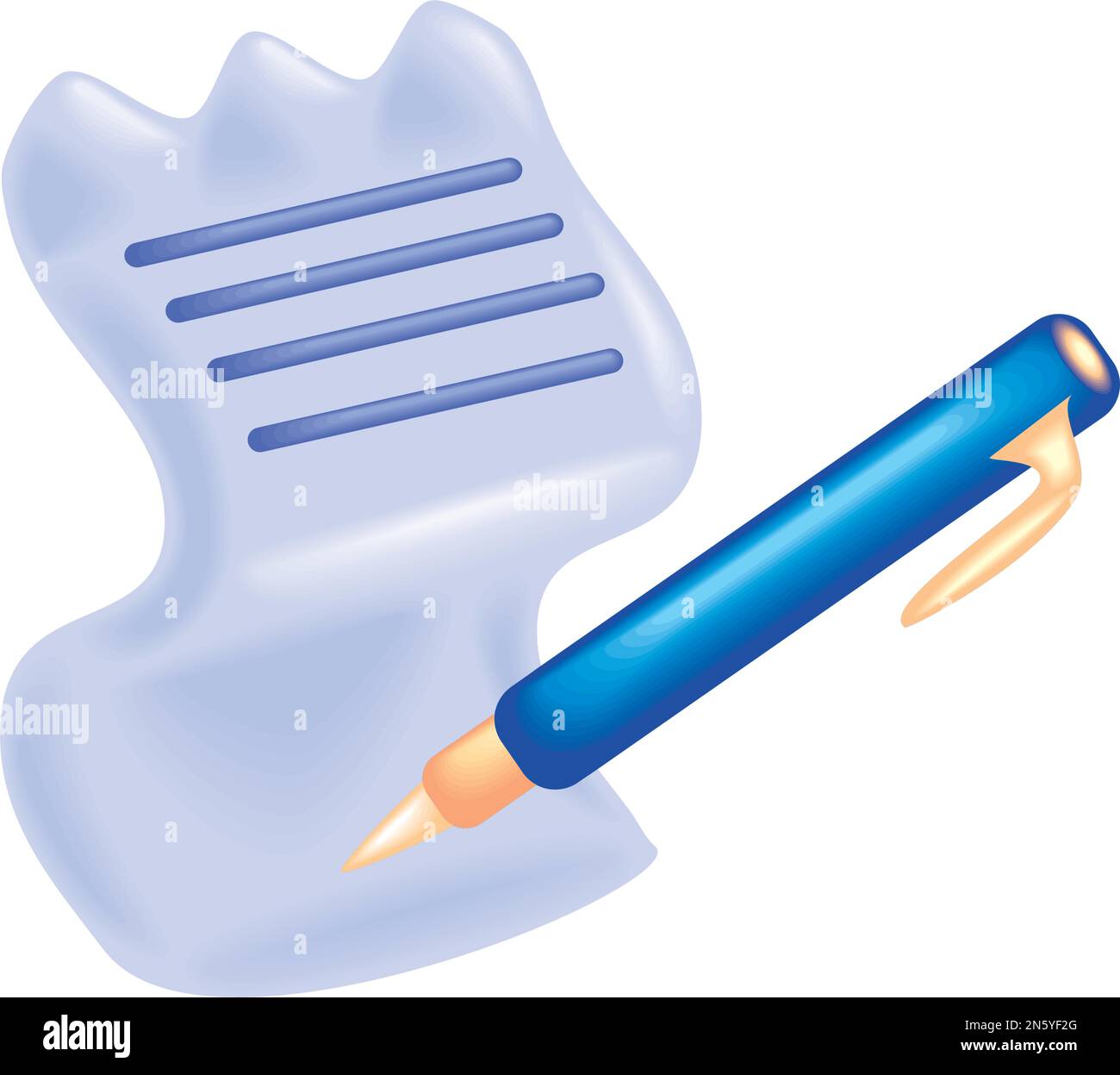 accounting paperwork and pen Stock Vector Image & Art Alamy