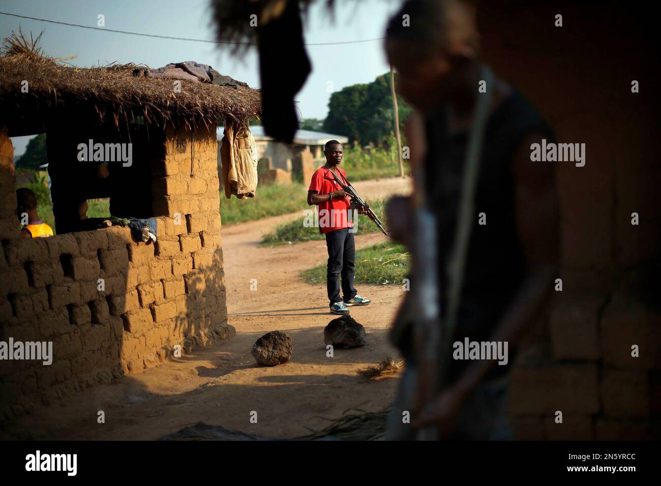 Central African Republic, Bangui Fighter's Market Stock Photo - Alamy