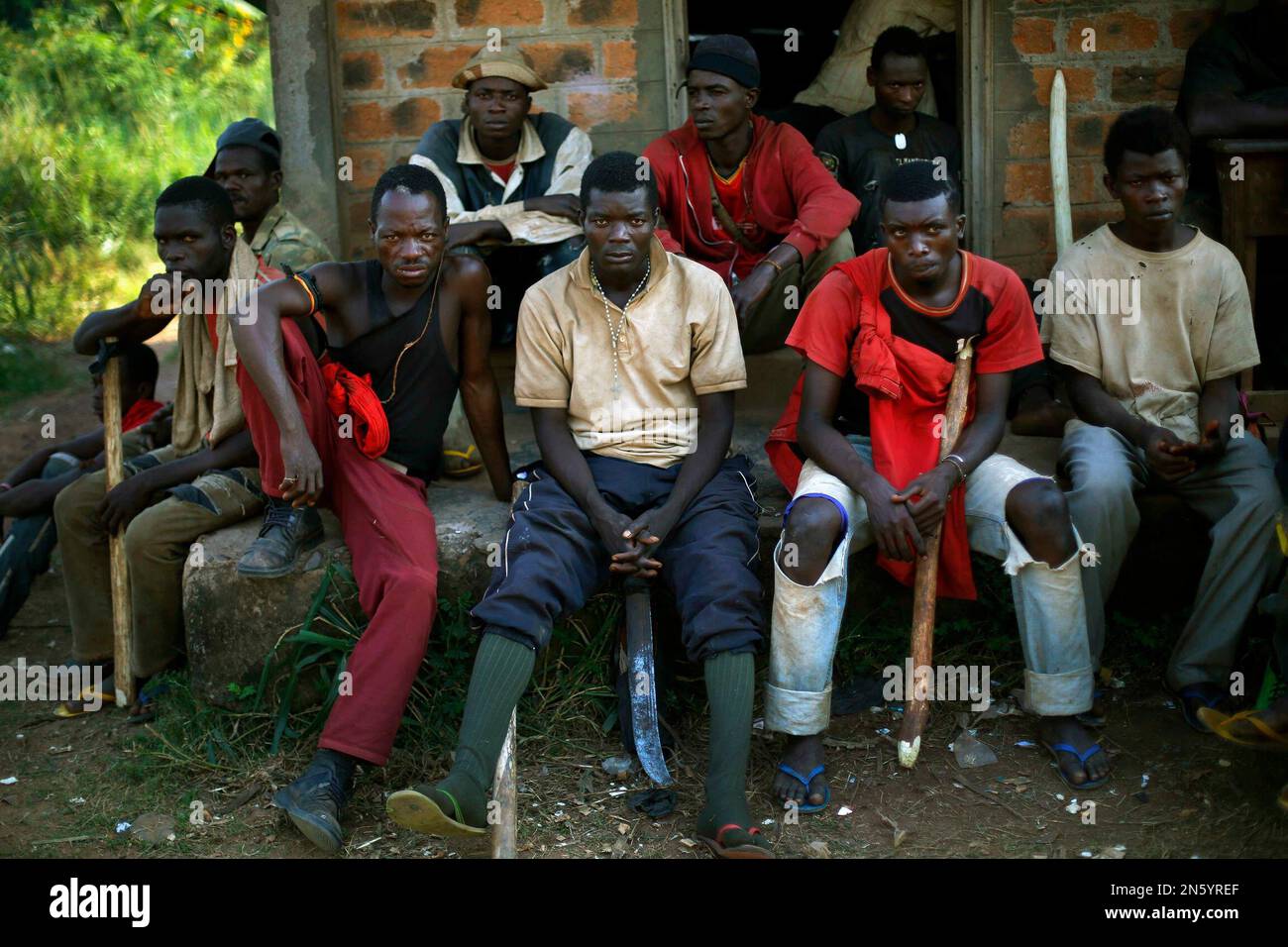 Central African Republic, Bangui Fighter's Market Stock Photo - Alamy