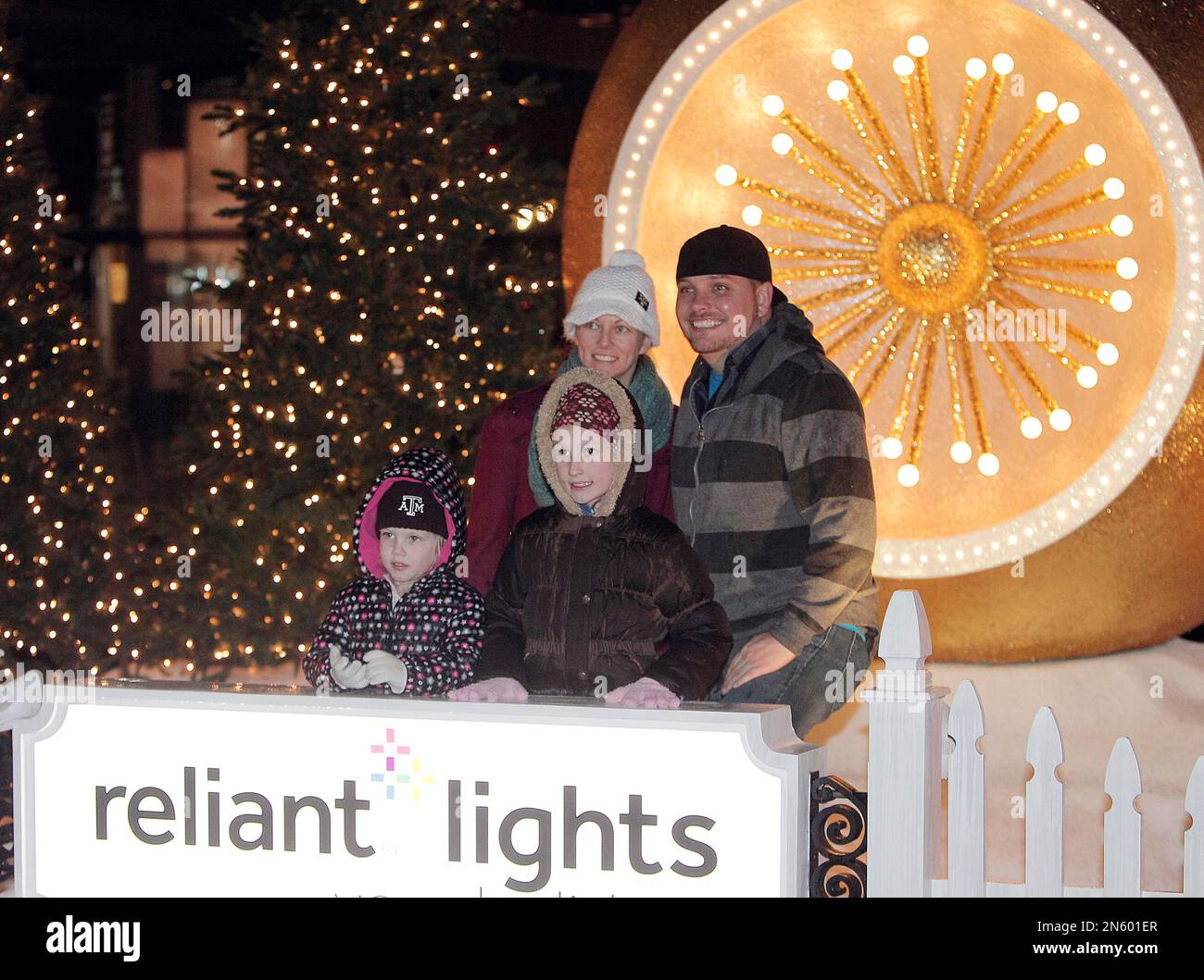 IMAGE DISTRIBUTED FOR RELIANT Dustin Morrison, Madison, 7, and Malory