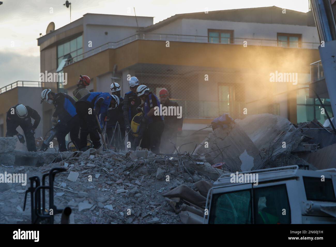 Osmaniye, Osmaniye, Turkey. 9th Feb, 2023. Rescue operation continues