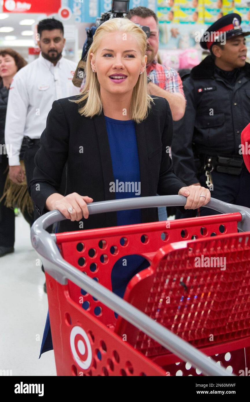 Elisha Cuthbert tours the Shoppers World Danforth Target store location