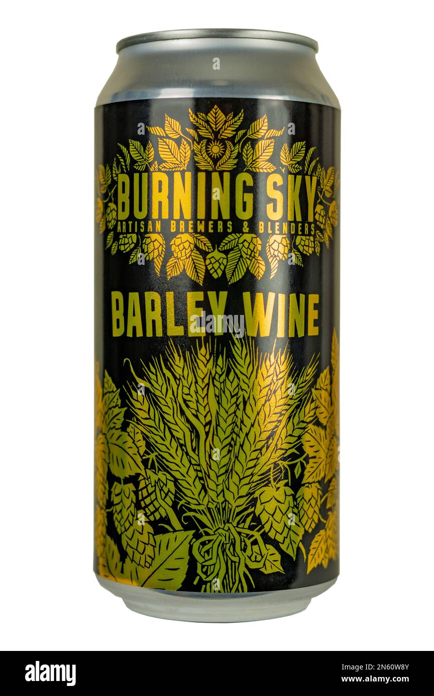 Burning Sky Artisan Brewers & Blenders - Barley Wine - Alc9.5% abv. Stock Photo
