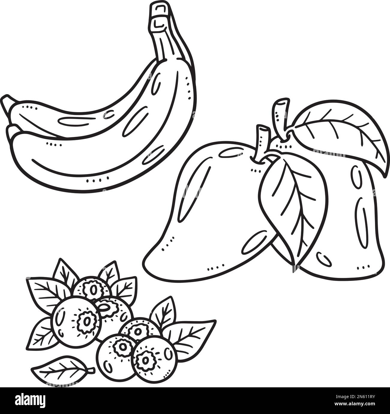 mango coloring page