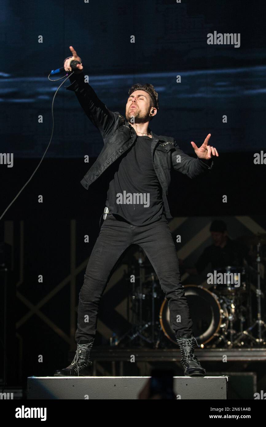 Davey Havok of AFI performs on stage during the 24th Annual KROQ Almost