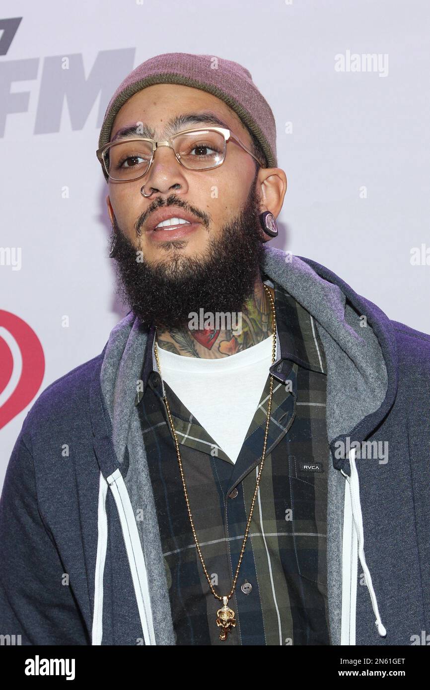 Travie McCoy arrives at KIIS 102.7 Jingle Ball held at Staples Center