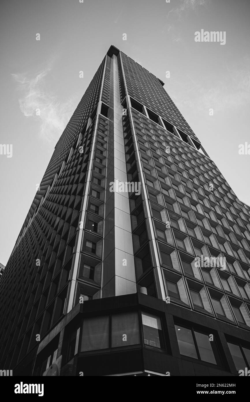 Metropolitan area skyscraper Black and White Stock Photos & Images - Alamy