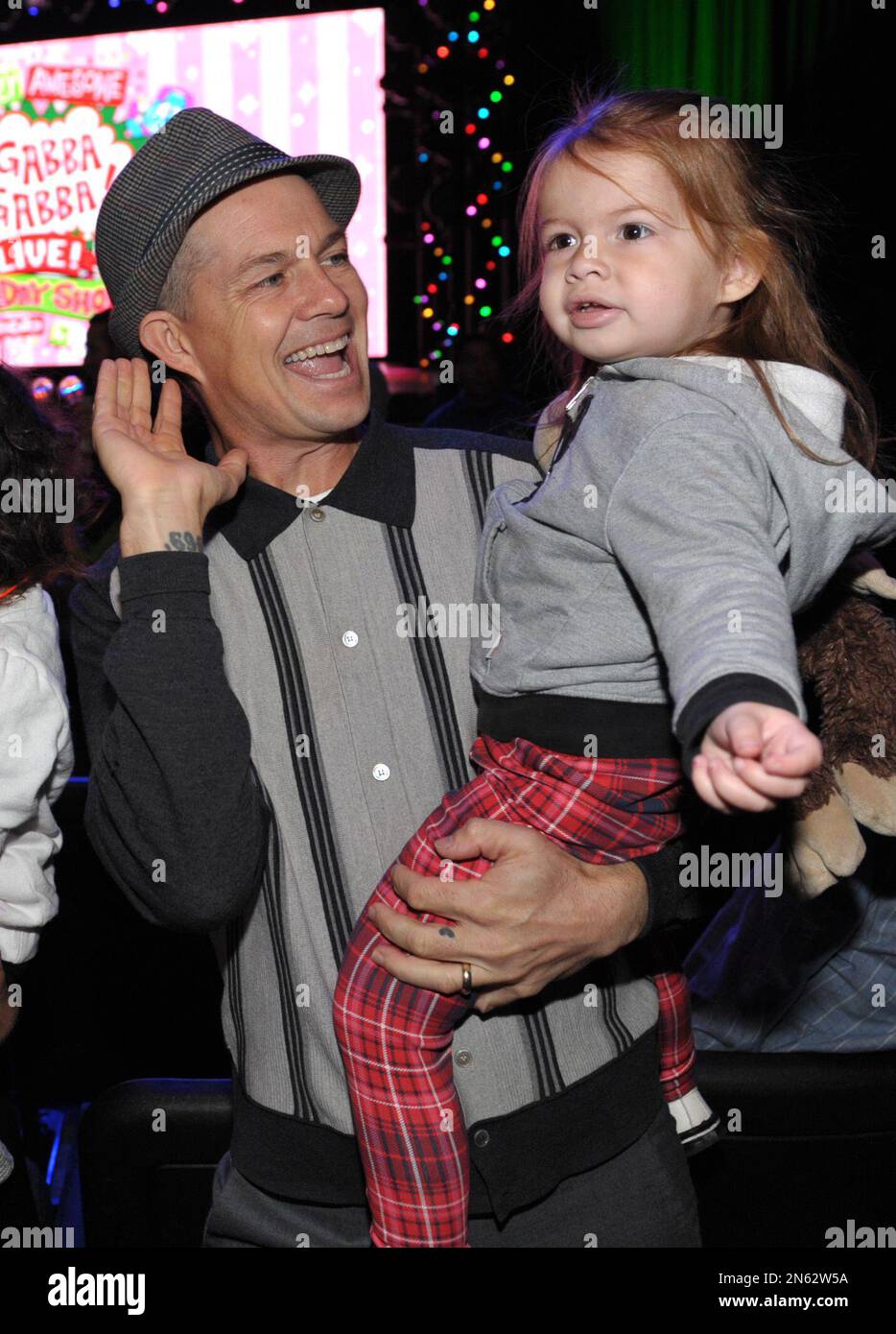 Adrian Young, left, and daughter Magnolia Renee Young are seen at A