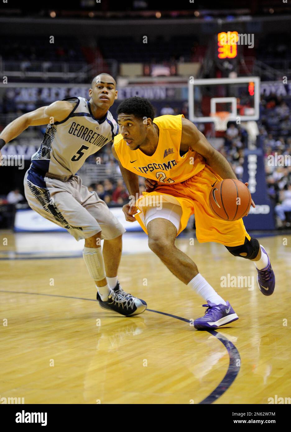 guard Josh Williams (2) dribbles against guard