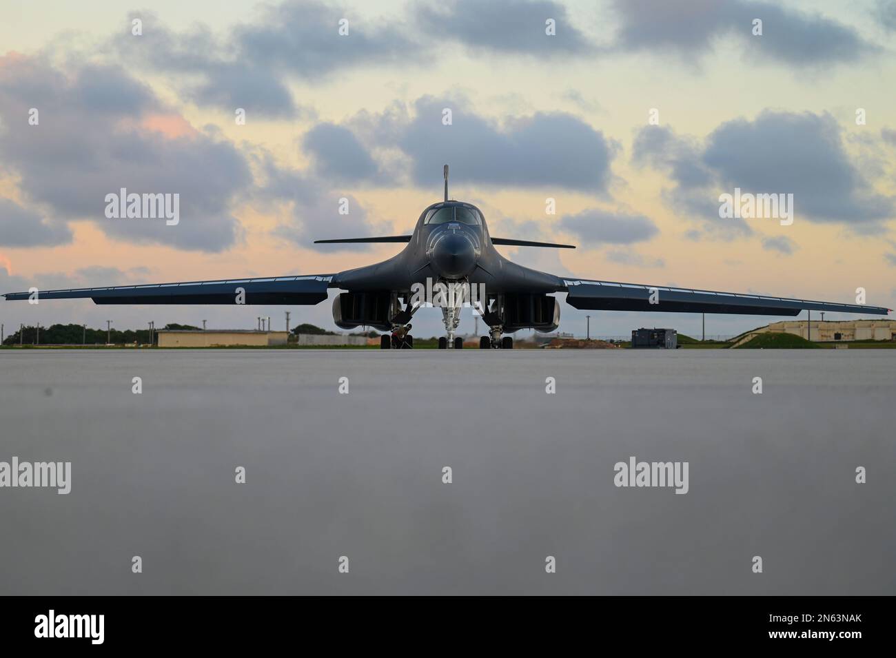 A U.S. Air Force B-1B Lancer, Assigned To 34th Expeditionary Bomb ...