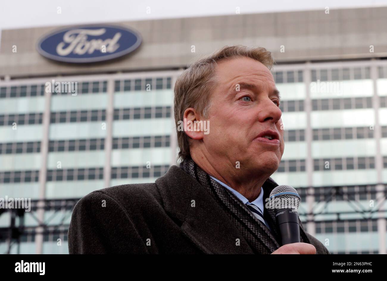 Ford Motor Co., Executive Chairman Bill Ford addresses employees
