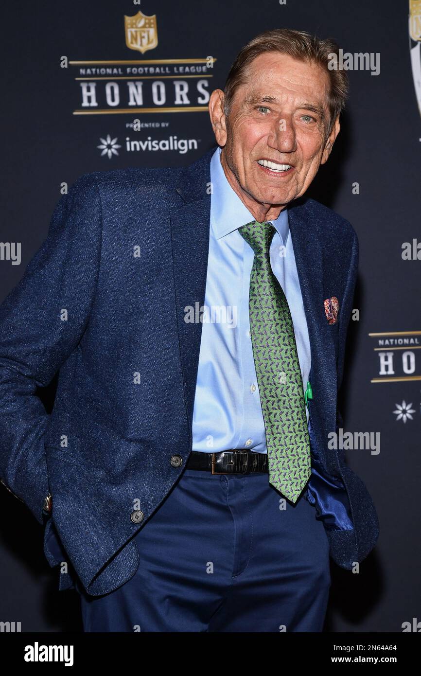 Phoenix, USA. 09th Feb, 2023. Joe Namath walking on the red carpet at