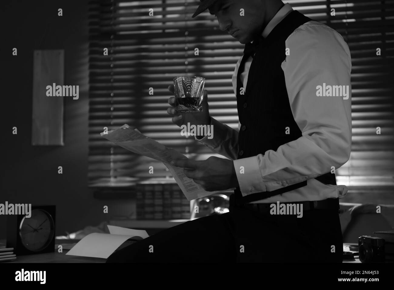 Alcohol in the workplace Black and White Stock Photos & Images - Alamy