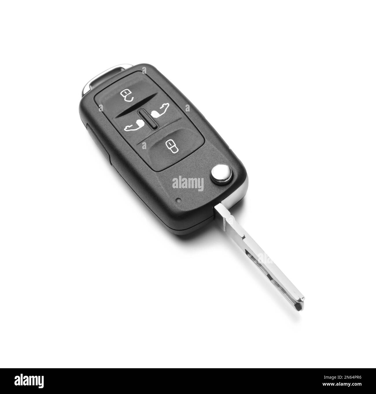 Modern car flip key isolated on white Stock Photo Alamy