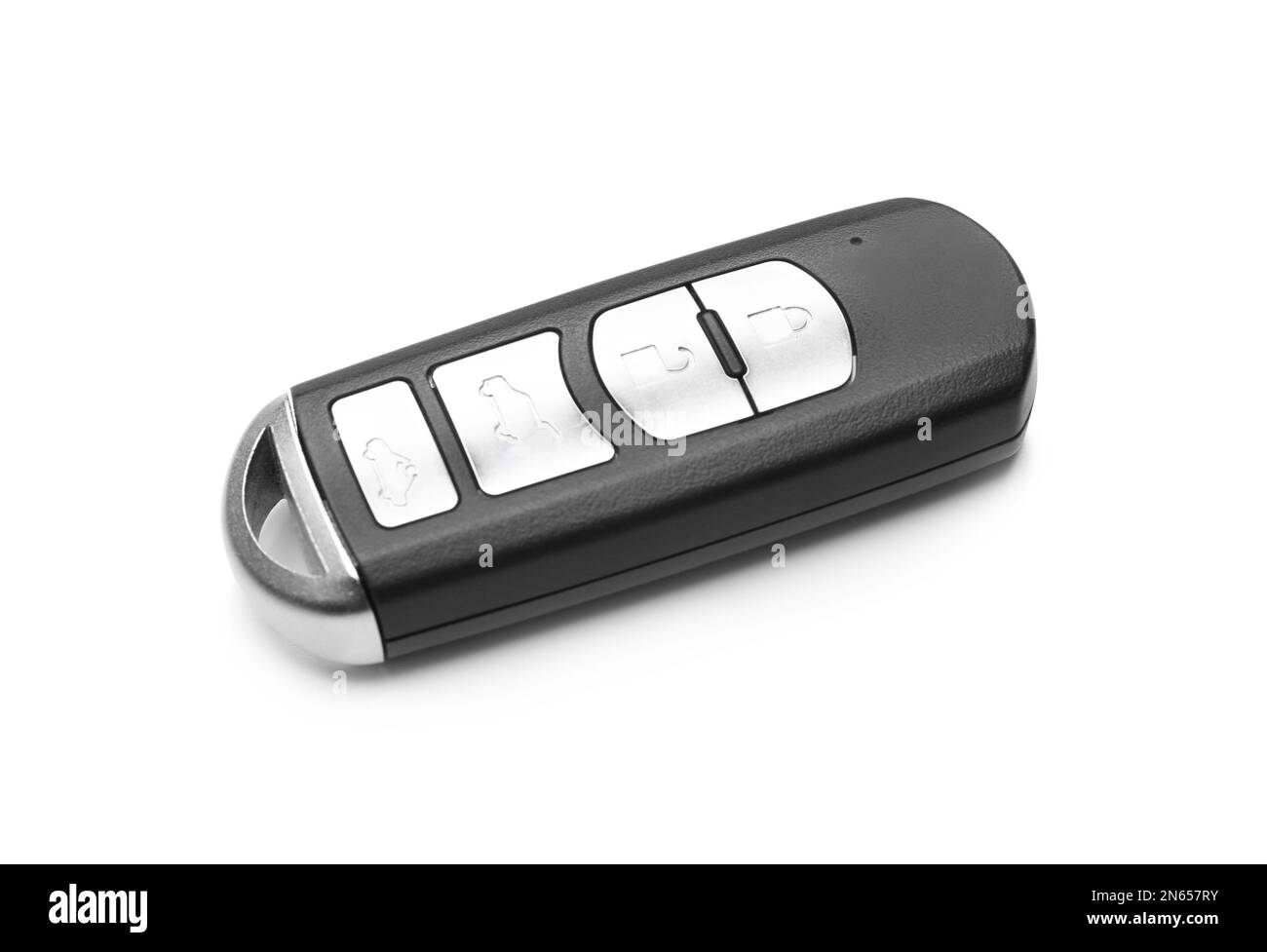 Modern car smart key isolated on white Stock Photo Alamy