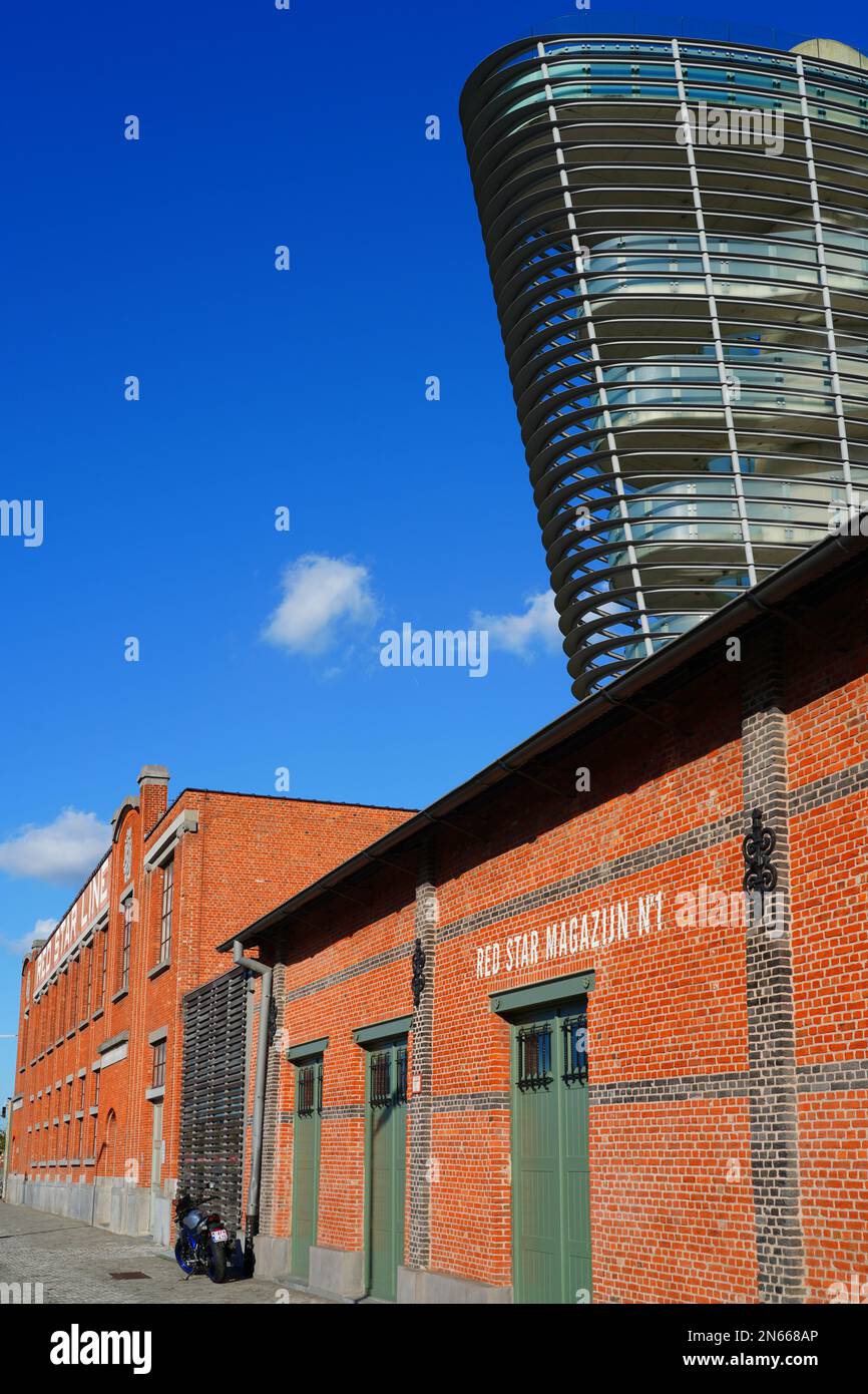 ANTWERP, BELGIUM 18 OCT 2022 View of the Red Star Line Museum, a