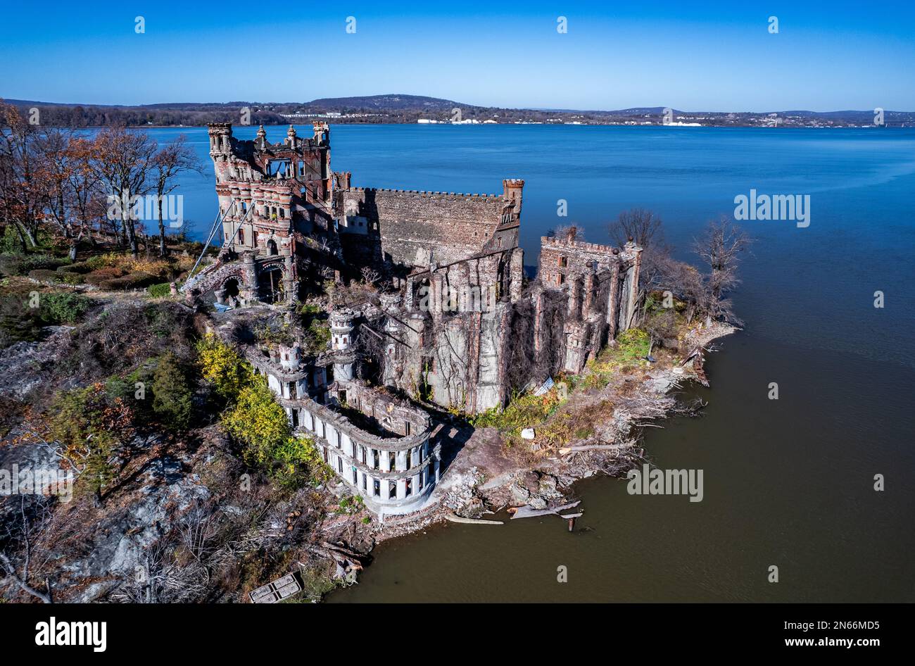 Old Castle in the Hudson River, New York Stock Photo Alamy