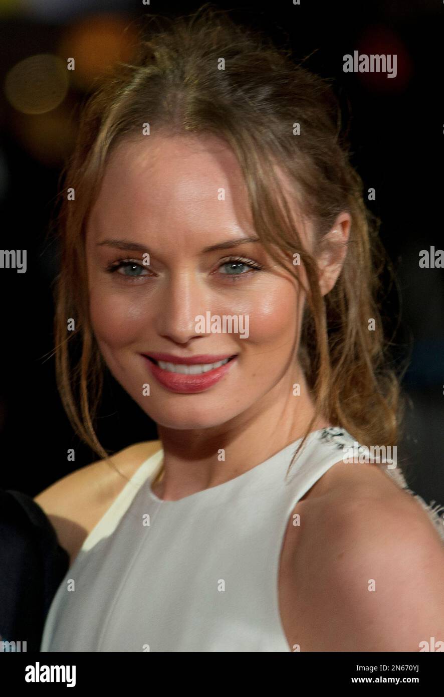 British actress Laura Haddock arrives on the red carpet for the World