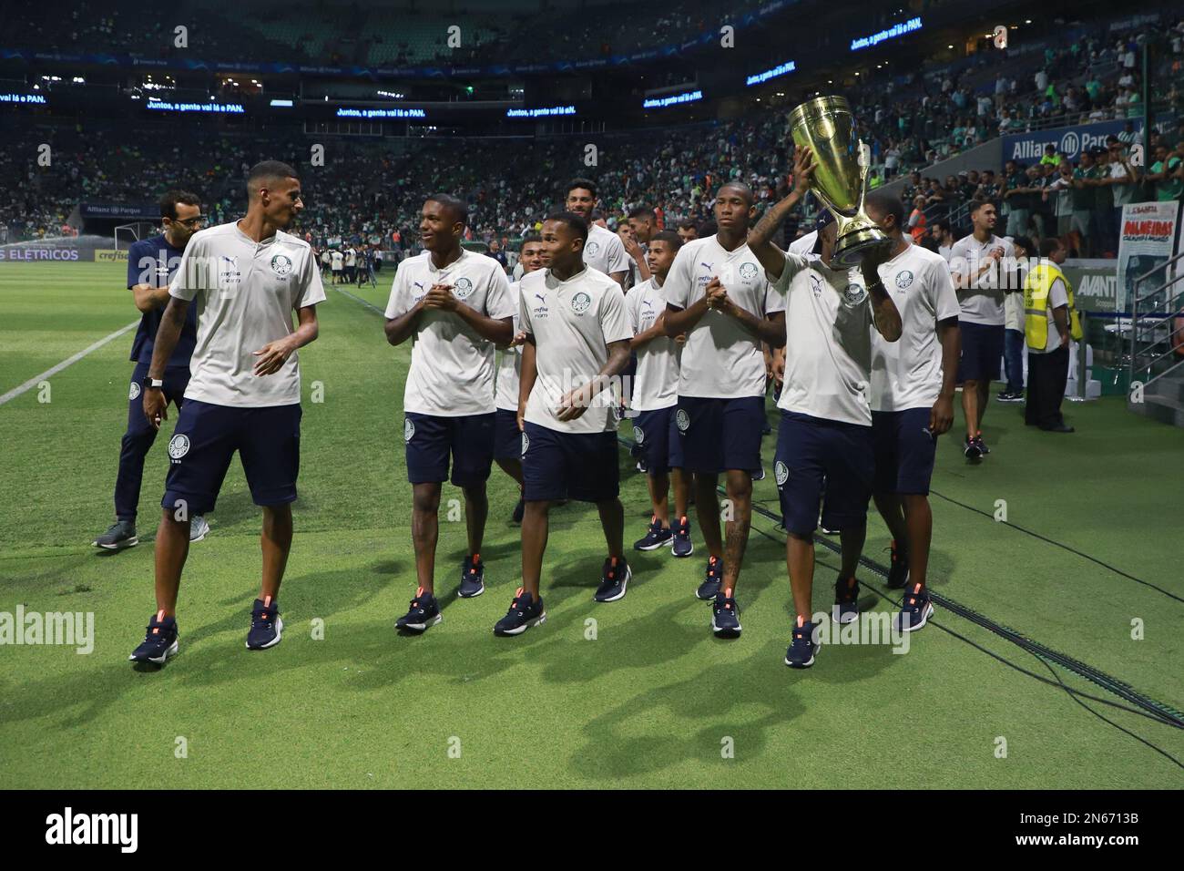 Sao Paulo, Sao Paulo, Brasil. 9th Feb, 2023. (SPO) Campeonato Paulista game  Palmeiras against Inter de Limeira. February 09, 2023. Brazil, Sao Paulo:  Match between Palmeiras and Inter de Limeira valid for