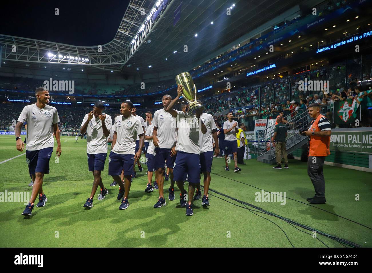 Sao Paulo, Sao Paulo, Brasil. 9th Feb, 2023. (SPO) Campeonato Paulista game  Palmeiras against Inter de Limeira. February 09, 2023. Brazil, Sao Paulo:  Match between Palmeiras and Inter de Limeira valid for