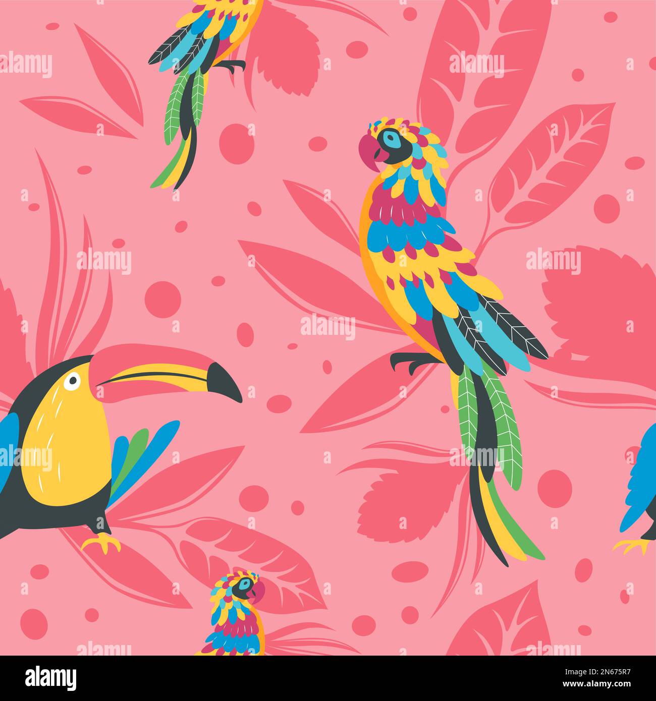 Flora and fauna paradise Stock Vector Images - Alamy
