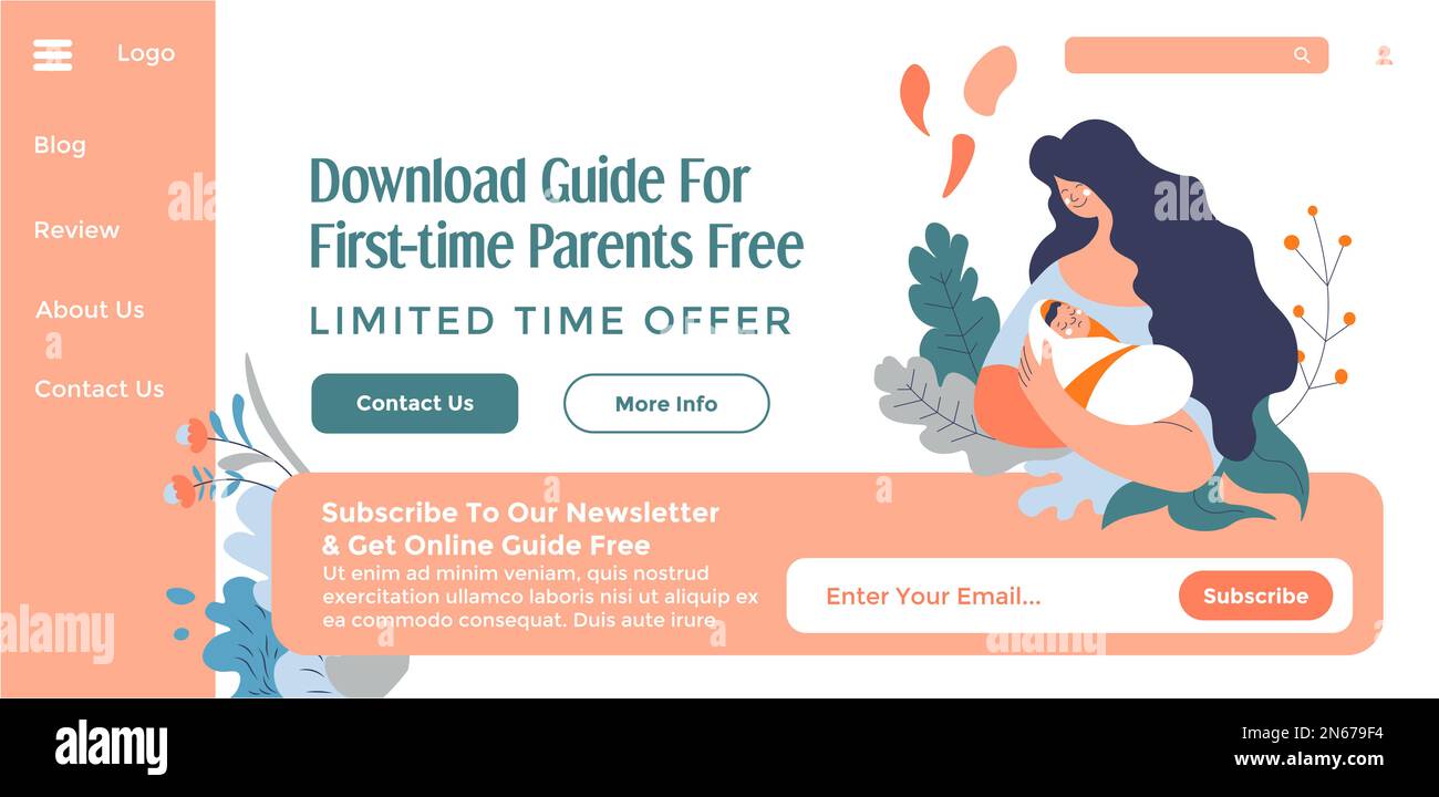 Download guide for first time parents free web Stock Vector Image & Art