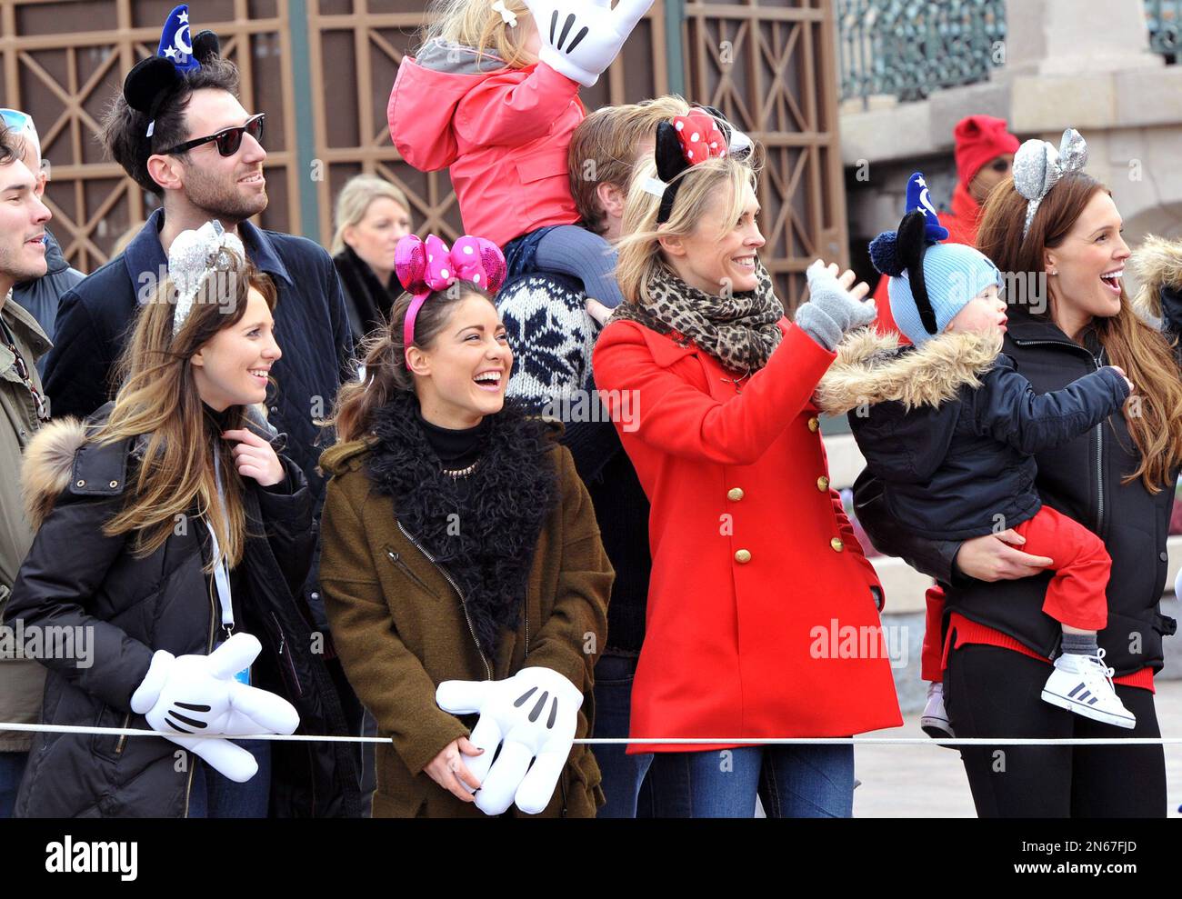 Louise Thompson (second from left), Jenni Falconer and Danielle O'Hara