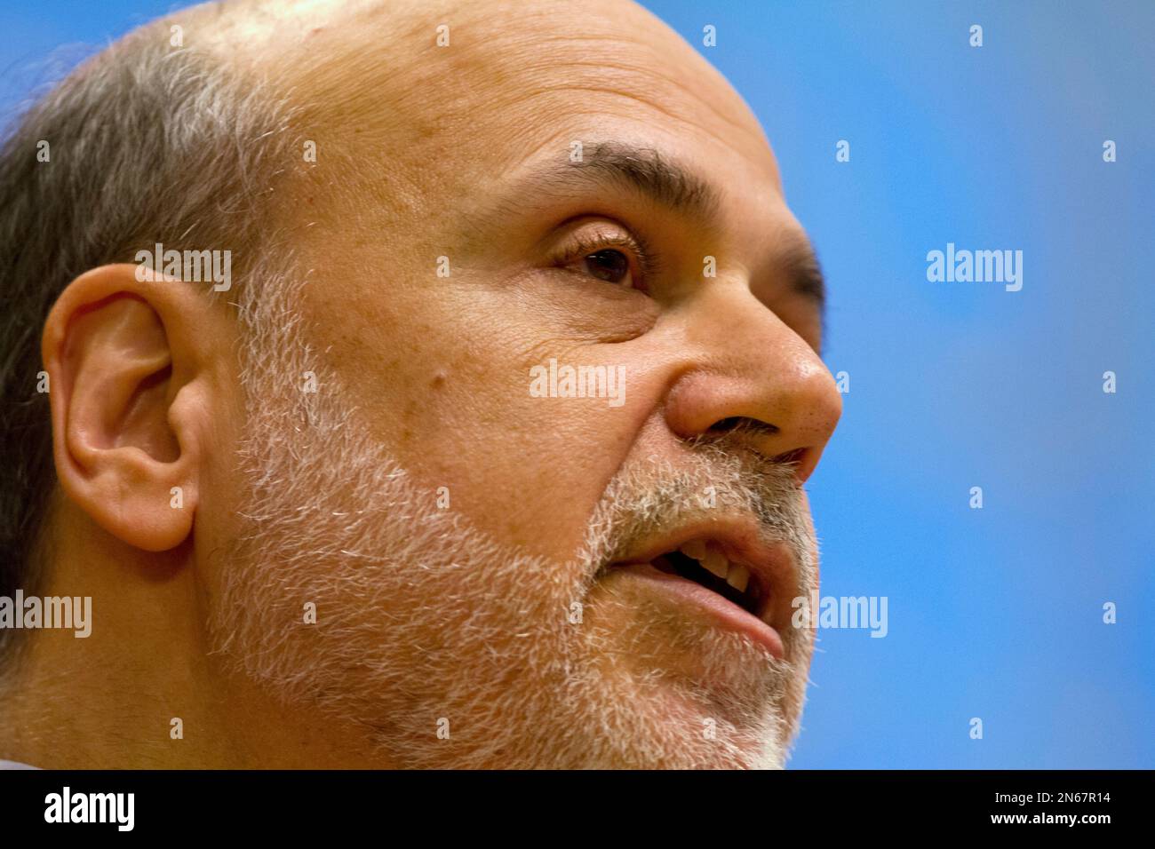 Federal Reserve Chairman Ben Bernanke speaks on a panel at the ...