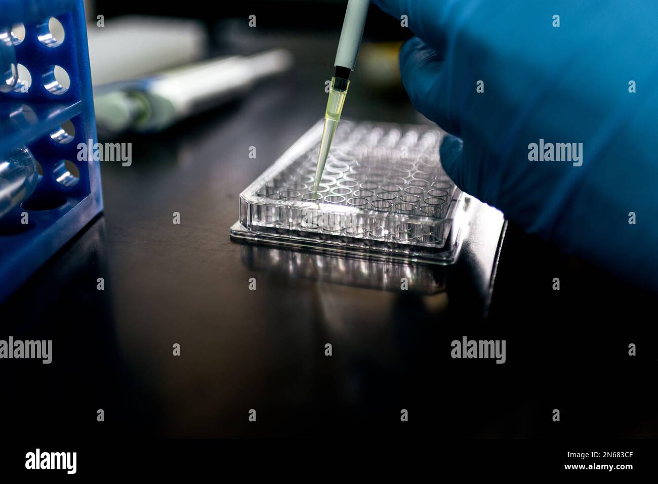 Close Up Biology Laboratory Equipment Stock Photo - Alamy