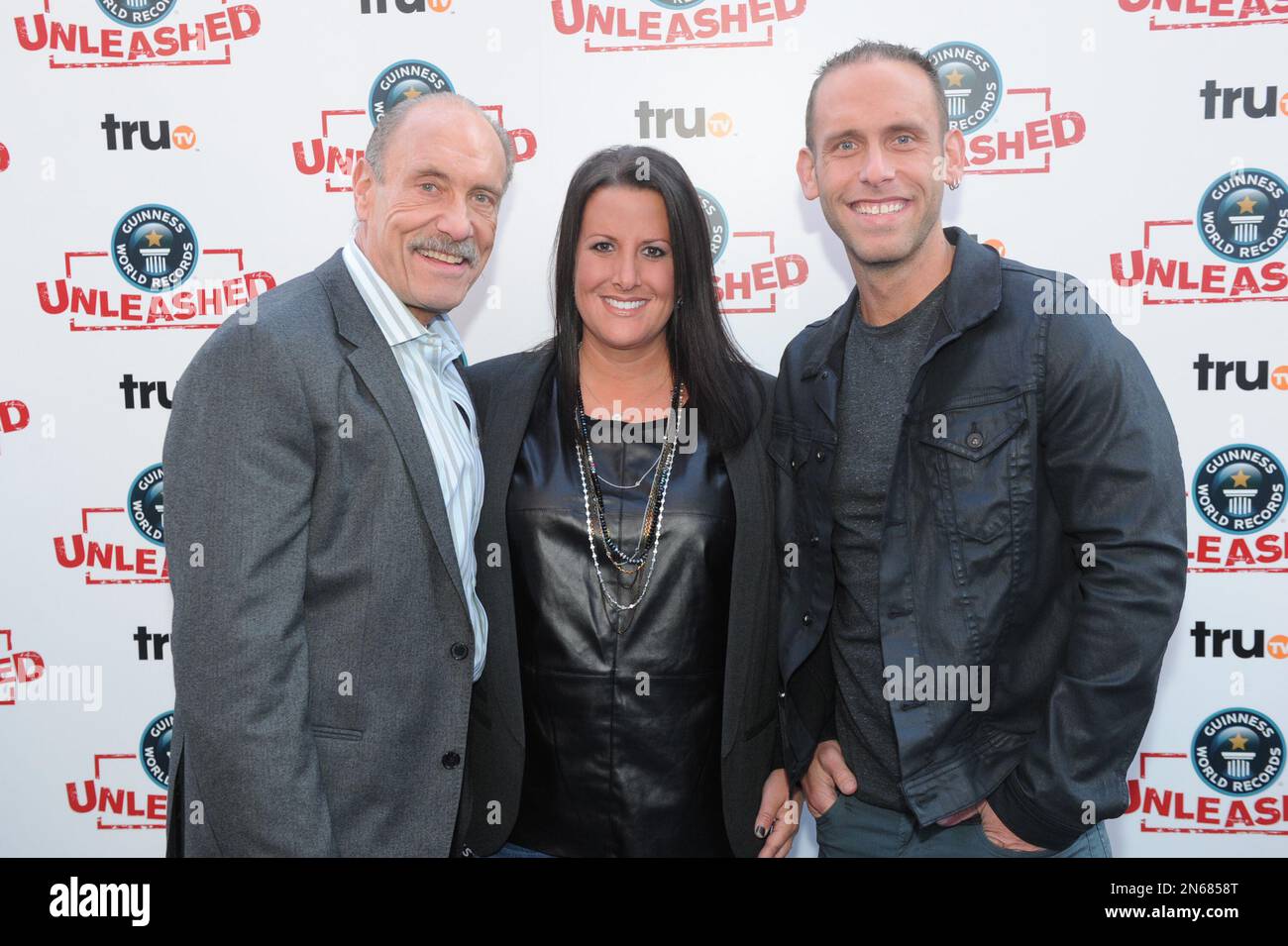 Hardcore Pawn stars Les Gold, Ashley Gold and Seth Gold, left to right