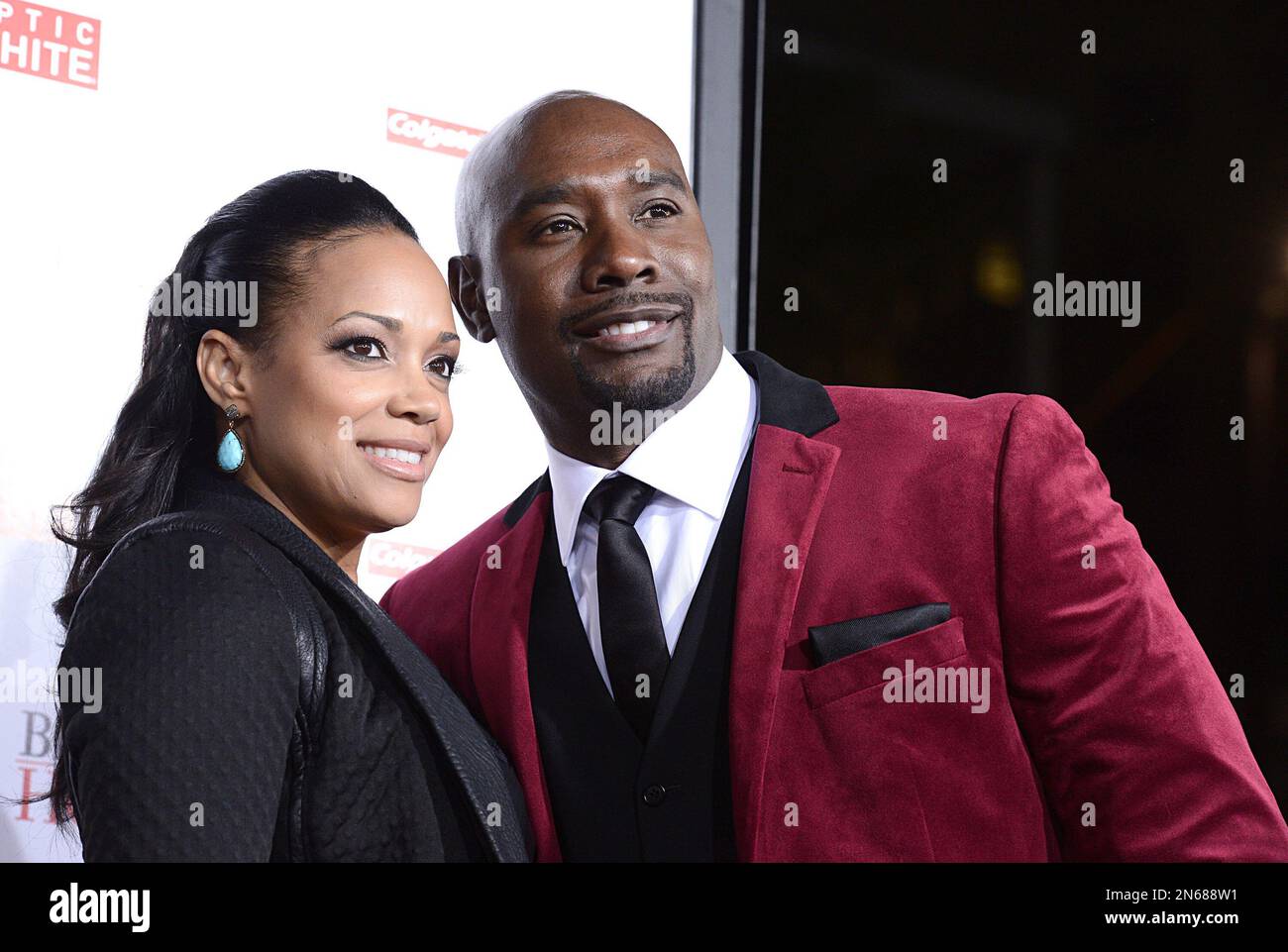 Actor Morris Chestnut and wife Pam Byse arrive on the red carpet for
