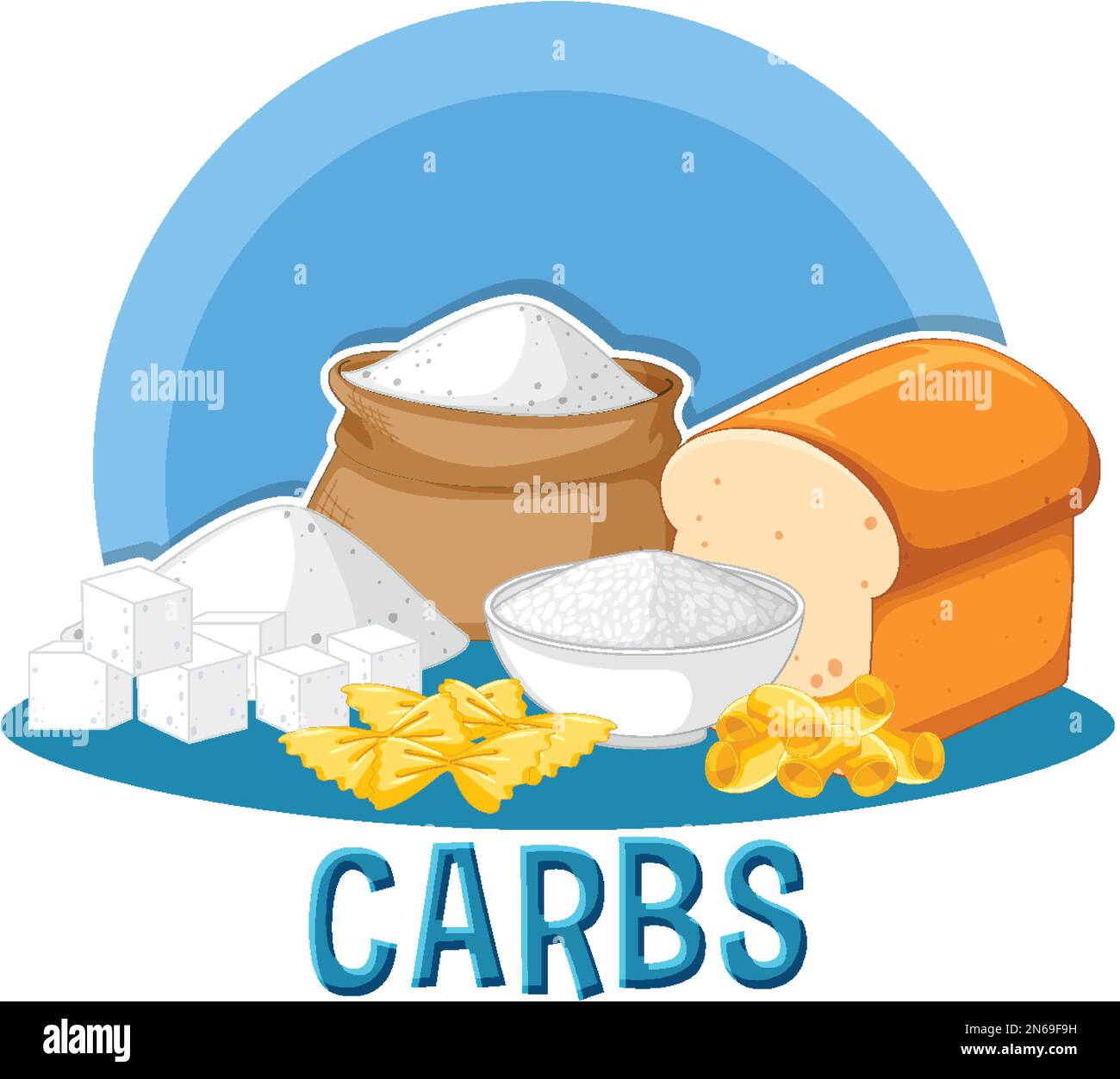 variety-of-carbohydrates-foods-illustration-stock-vector-image-art-alamy