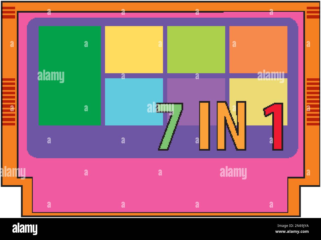 Classic Console Tape Game Retro illustration Stock Vector Image & Art