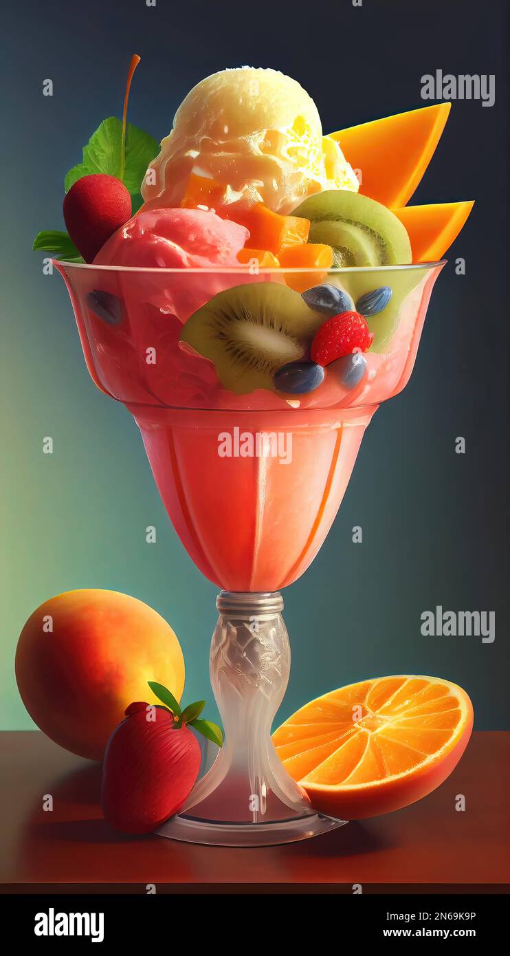 Real fruit sorbet hires stock photography and images Alamy