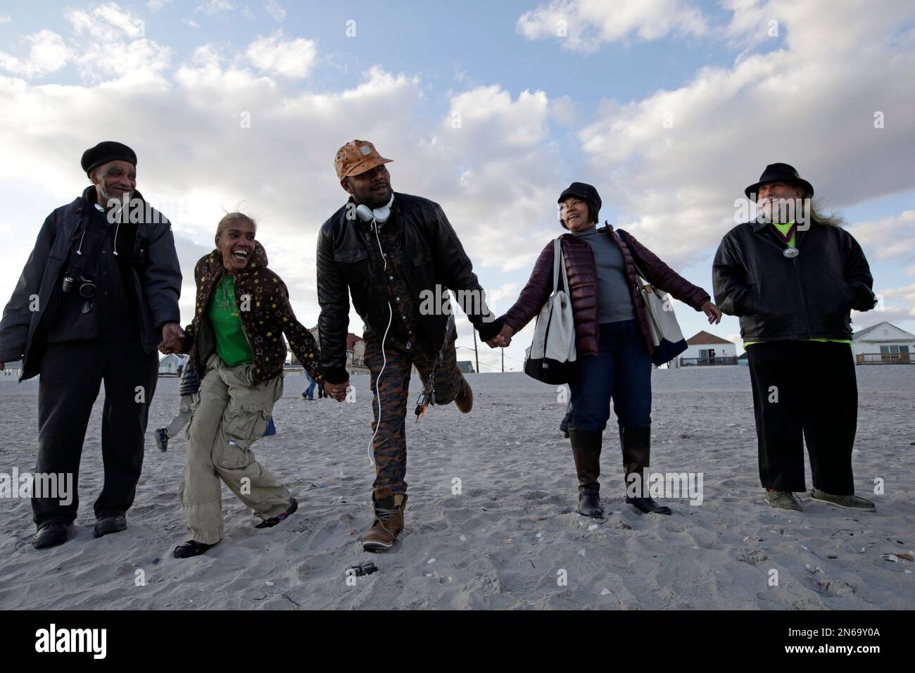 From left, Thomas Robinson, Debiorah Roman, Carl Myrie and his mother ...