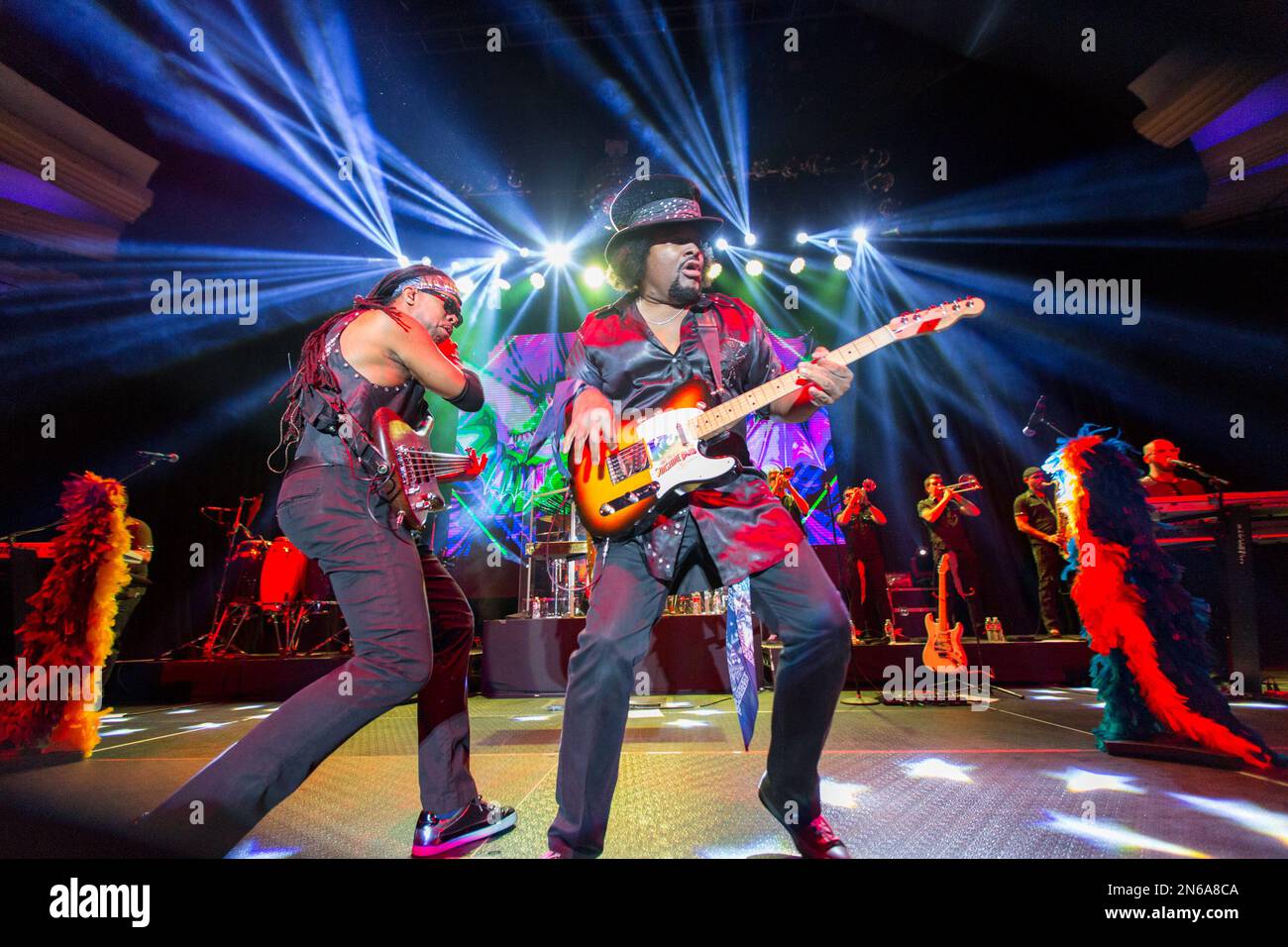 Bassist Steve Lashley and guitarist Jeffery Reeves of KC and the